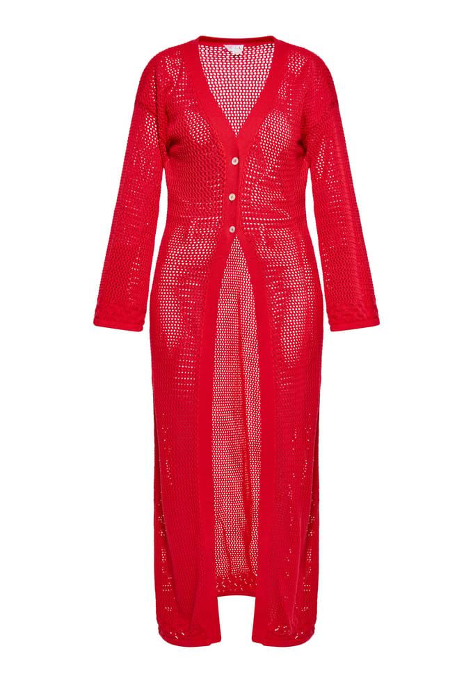 IZIA Vest Dames rood