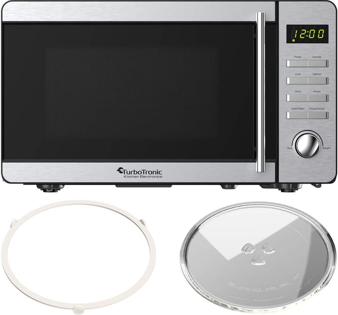Turbotronic MW20 Vrijstaande Magnetron - 20 Liter - Zilver