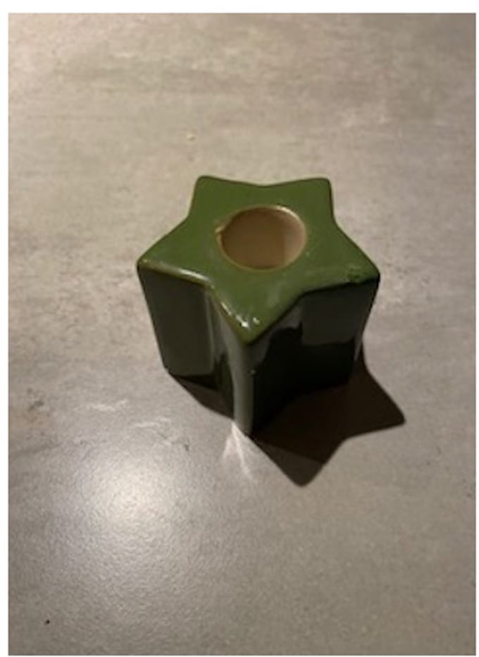 Kandelaar Catacol Groen 7x7x6 cm
