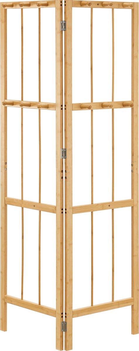 Wandkapstok Hyllestad opvouwbaar 165,5x90x8 cm bamboe [en.casa]