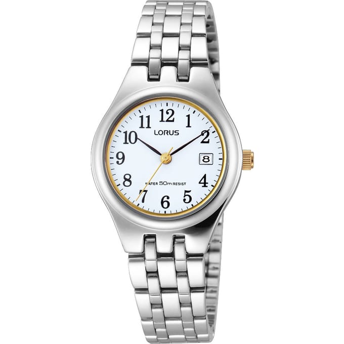 Lorus RH787AX9 horloge dames - zilver en goud - edelstaal