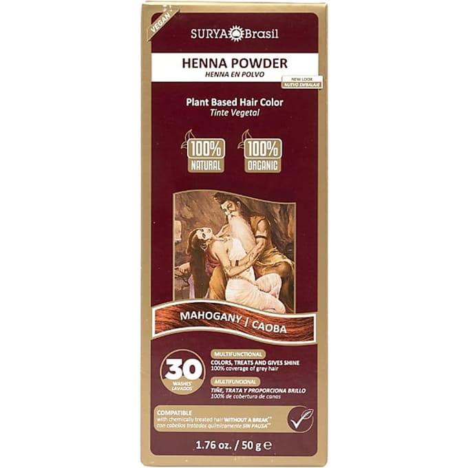 Surya Brasil Henna Poeder Haarverf - Mahonie - 50 g