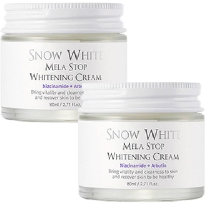 Beautyrecept Sneeuwwitje Mela Stop Whitening Cream, 80 ml, 2 eenheden white