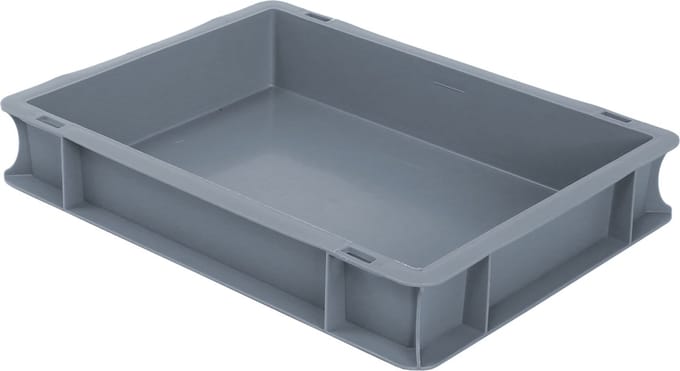 Alpac Stapelbak - Opbergbak - 400 x 300 x 70 mm - 6L - Grijs