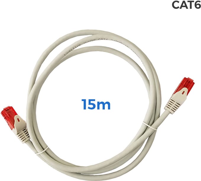 UTP Category 6 Rigid Network Cable EDM Grey 15 m
