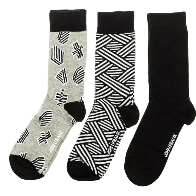 Pack-3 High-top sokken met anti-drukmanchet JF3LSMC01-MULTICOLOR man