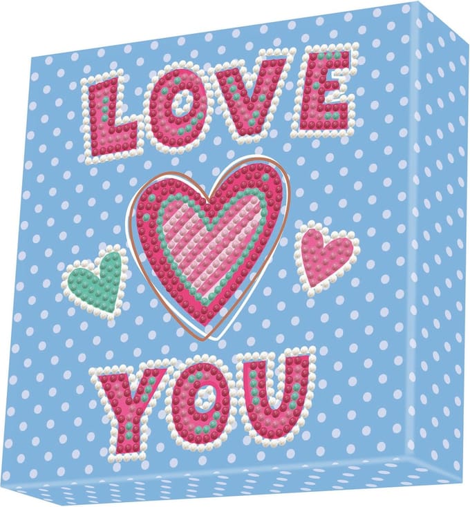 DIAMOND DOTZ Love You - Diamond Painting - 870 Dotz - 15x15 cm