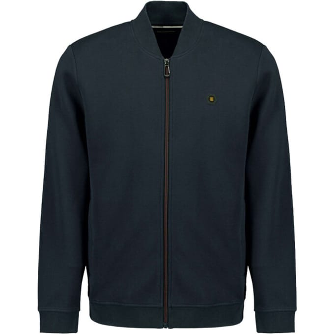 No Excess Sweater full zipper pique bomber night