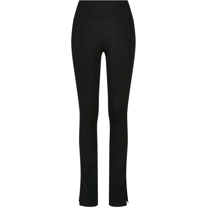 Urban Classics - High Waist Side Slit Legging - 3XL - Zwart