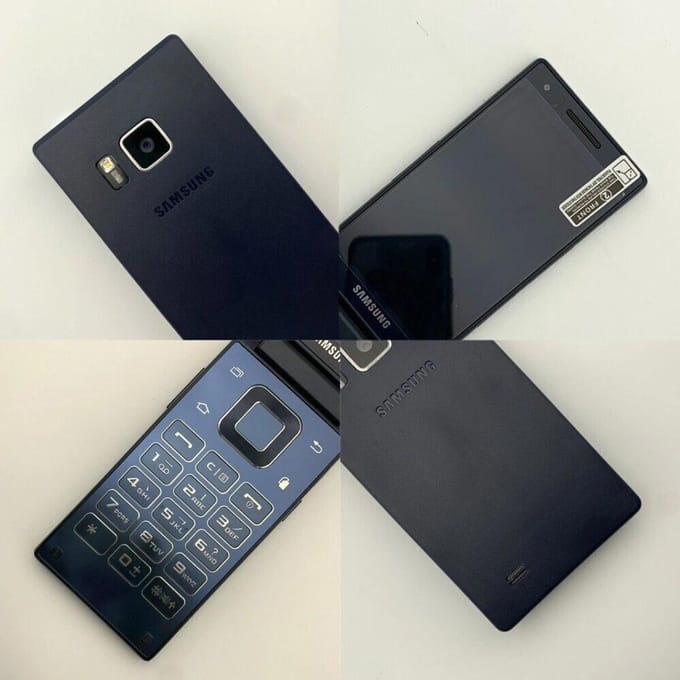 Gerenoveerde Samsung G9198 Originele Dual SIM 2GB RAM 16GB ROM 16MP Dubbel Scherm Flip Ontgrendelde Smartphone zwart