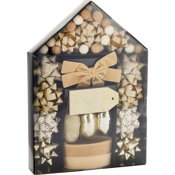 Verpakking deco set goud