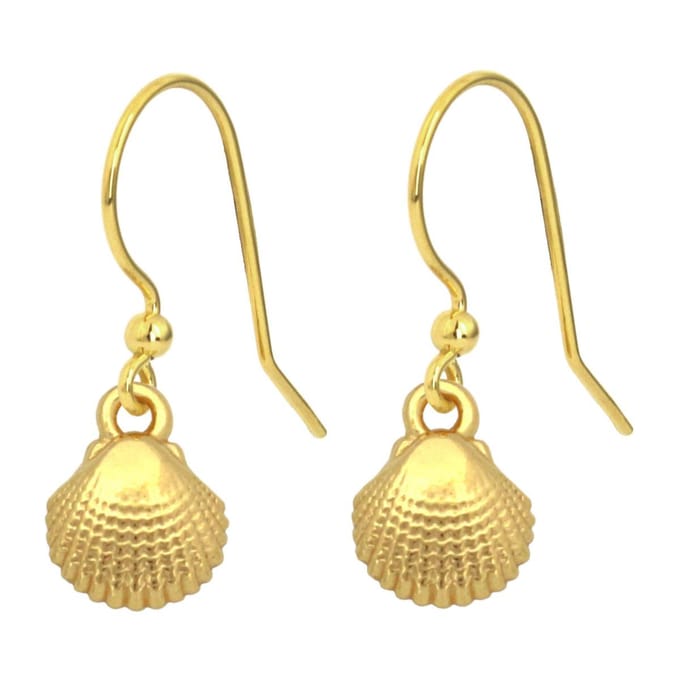 ARLIZI 1962 Oorbellen schelp oorhangers - verguld - 2,5 cm