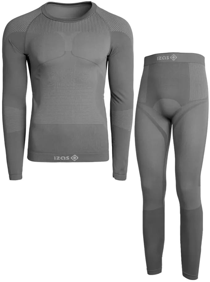 Izas Creek Lange Mouwen Basislaagset Grijs M