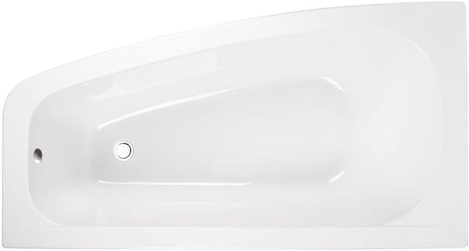 Badland LUNA hoekbad 150 x 80 cm links wit