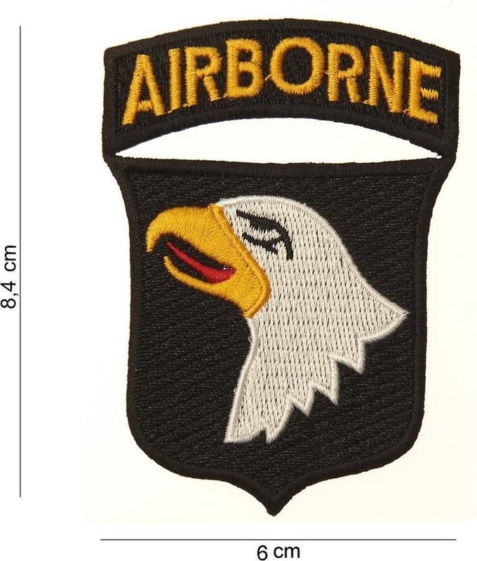 101 Inc Embleem Stof Airborne Klein 11151 3017