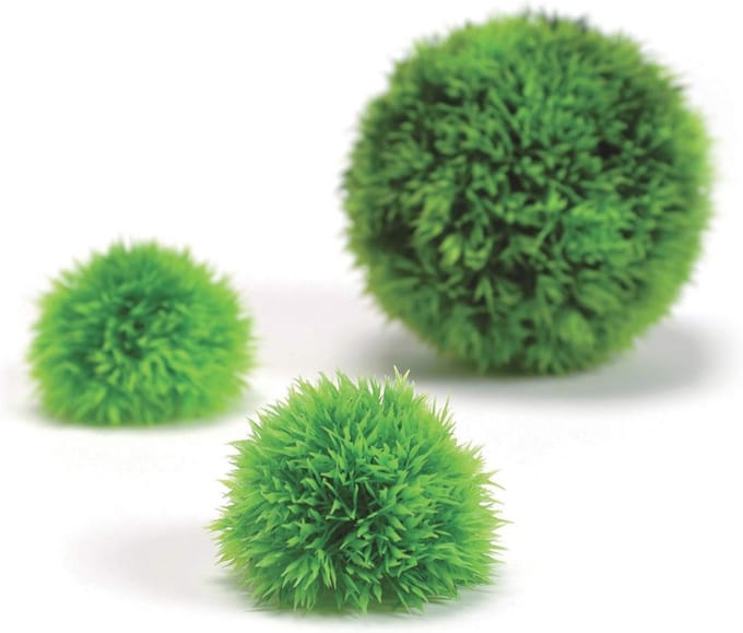 Groene Aquatic Topiary Ballen Set van 3 - Perfect voor Onderwaterdecoratie