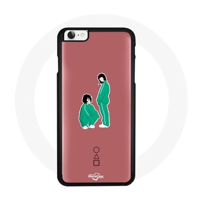 Coque de téléphone - Maniacase - iPhone 5 - Souple - Noir - Design Squid Game