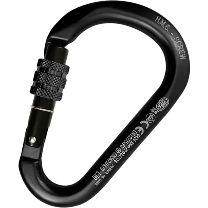 Kong HMS karabiner Zwart voor klimsport en professioneel EOL