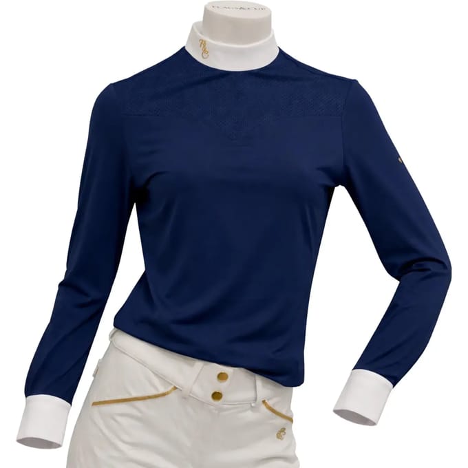 Wedstrijdpolo met lange mouwen Flags&Cup Isadora