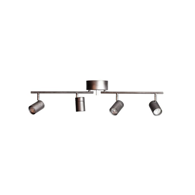 By Rydéns plafondspot Correct, 4-lamps, grijs, GU10