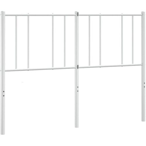 vidaXL - Vervangend - hoofdbord - 135 - cm - metaal - wit