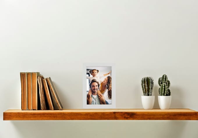 BD art Basic - Fotolijst - 10x15 cm - Staan en Hangen - Wit MDF