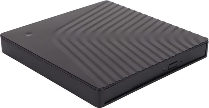 Externe CD Drive Box - Optische Lezer - Data Overzetten - 5Gbps Snelheid - 12.7mm Dikte - Zwart