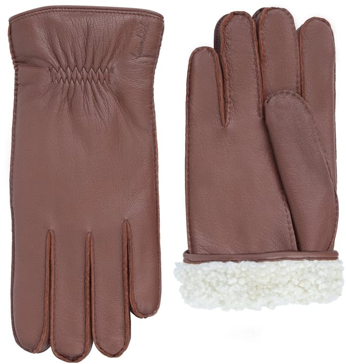 Laimböck Leren handschoenen heren model Eton Kleur: Tan, Maat: 8.5