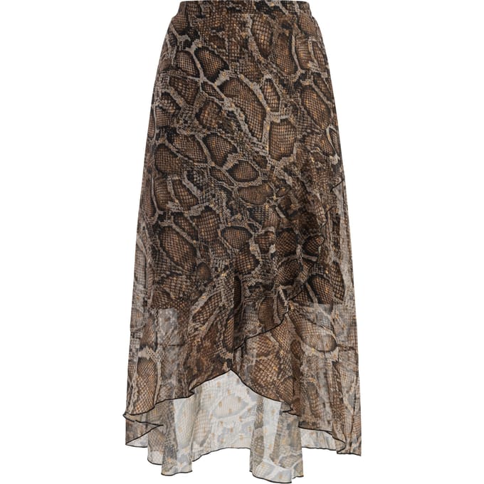 Faina midirok Dames beige slang