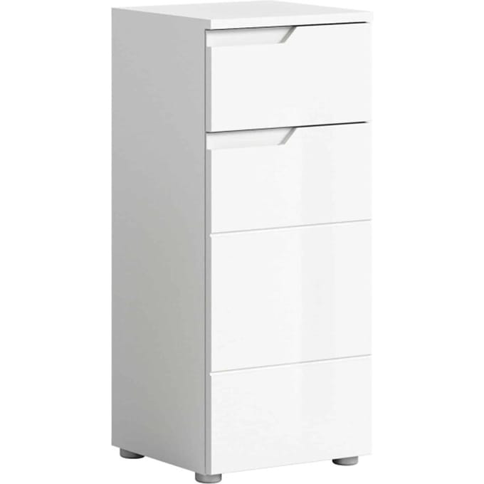 Solero staande kast wit hoogglans MDF TZ - 34x38x87cm
