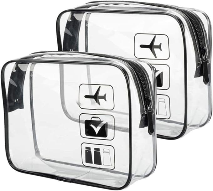 Swiphi® Reis toilettas - Luchthaven Tas - Trasparant