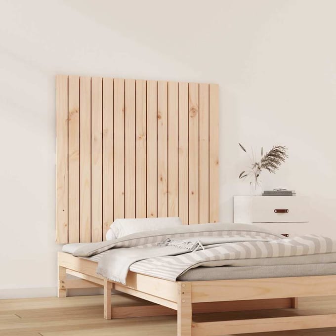 vidaXL - Wandhoofdbord - 95,5x3x90 - cm - massief - grenenhout