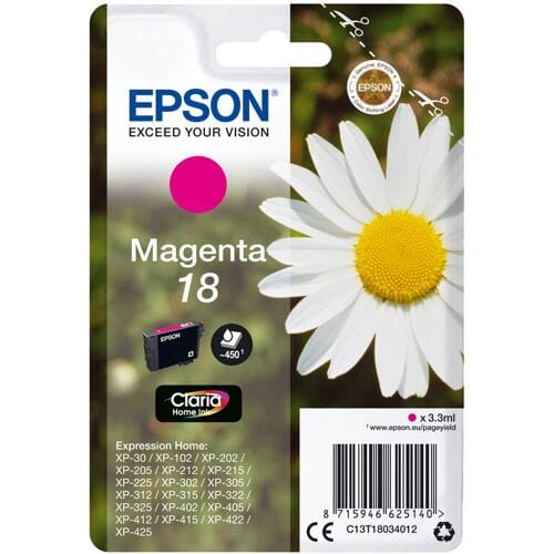 Epson Daisy singlepack magenta 18 Claria Home inkt