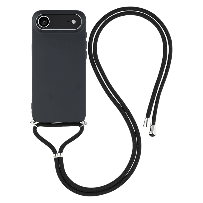 Mocaa Apple iPhone Air Hoesje met Koord Zwart
