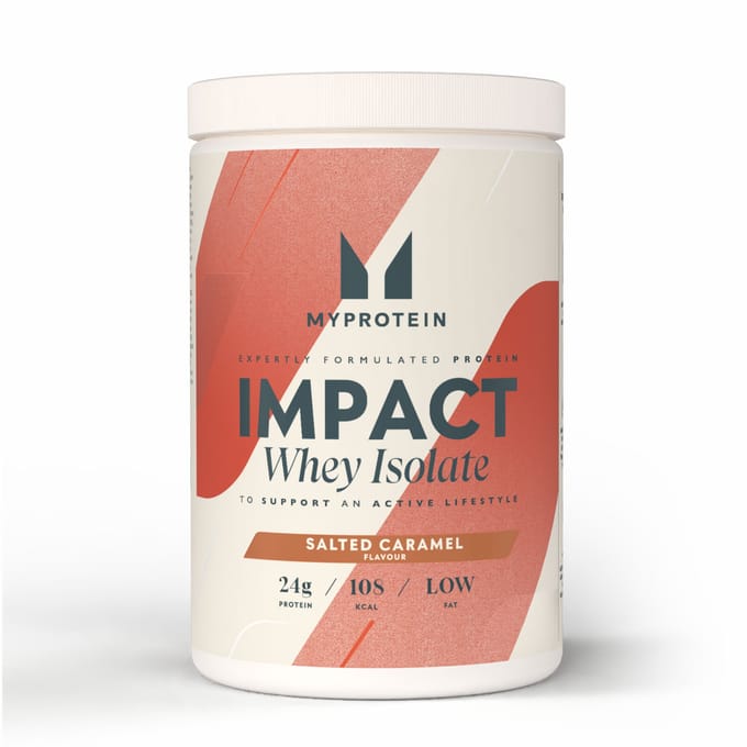 Myprotein, Impact Whey Isolate, Salted Caramel, 480g Tub (Retail)