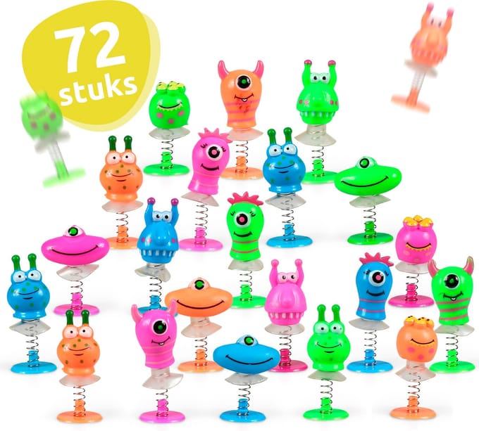 Isa's Friends® - Uitdeelcadeaus Bouncing Monsters - 72 stuks - Traktatie