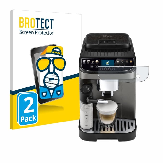 BROTECT - Screenprotector voor DeLonghi Magnifica Evo Next - Folie Beschermfolie matte 2 Stuks