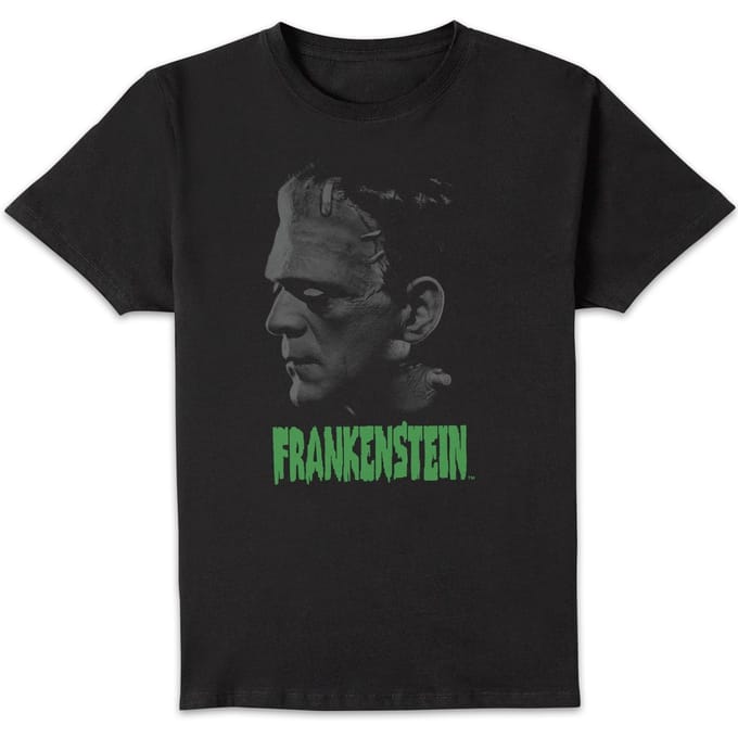 Universal Monsters Frankenstein Greyscale T-shirt - Zwart - L