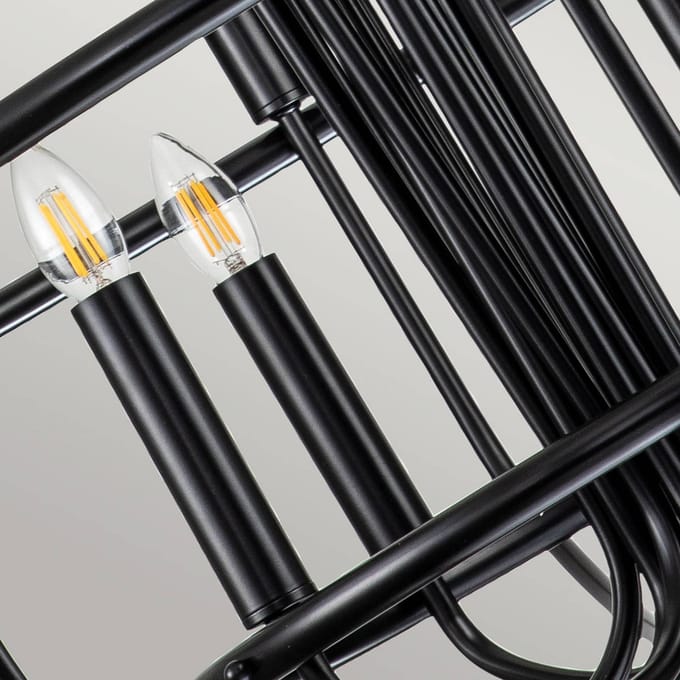 Kichler LED Kroonluchter | 12X E14 Max 40W | Dimbaar | Black