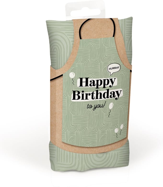 Keukenschort Happy birthday