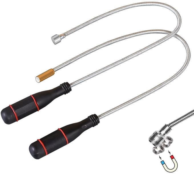 Set van 2 Sterke Magneten met Flexibele Gooseneck - Ideaal voor Kleine Onderdelen