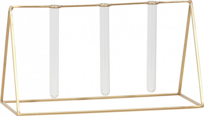 Mica Decorations Atlanta Reageerbuis Houder 30 X 16 Cm Goud