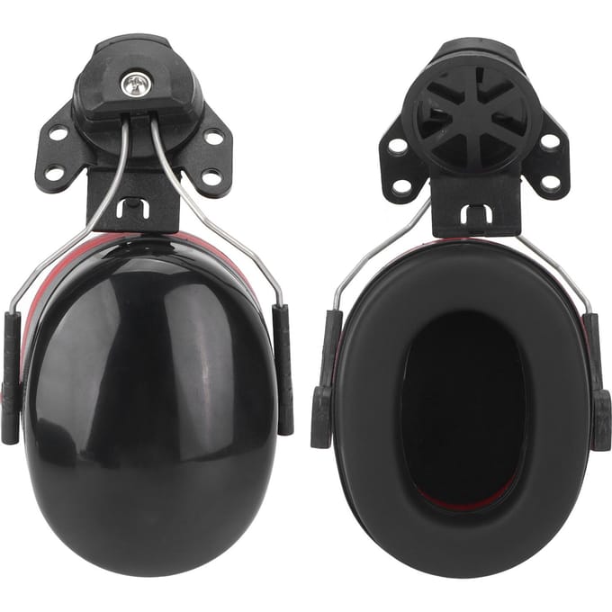 Gehoorkappen voor veiligheidshelmen Geluidsreductie Geluidsisolatie Gehoorbescherming Helm Bevestigbare gehoorkappen black