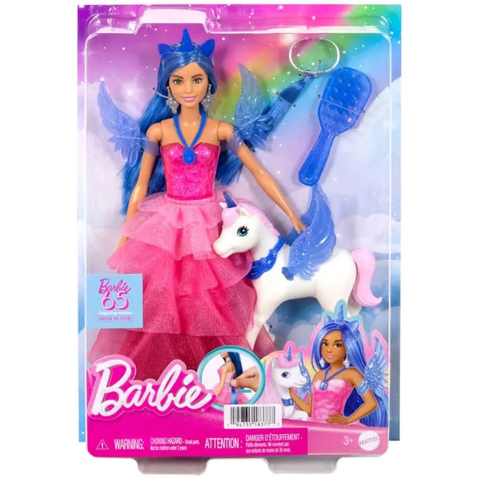 Barbie 65 jaar A Touch of Magic - Eenhoorn pop - Barbiepop