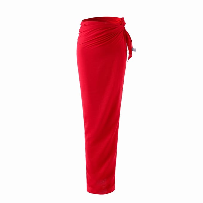 Emilie collection - pareo - rood - lang - viscose mix