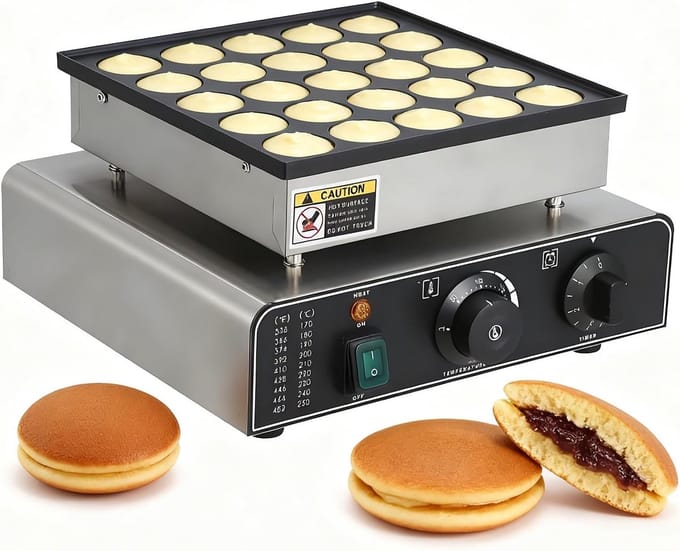 Mini Pannenkoekenmaker - Snack Maker - Thuis Keuken - Antiaanbaklaag - 850W - Rond
