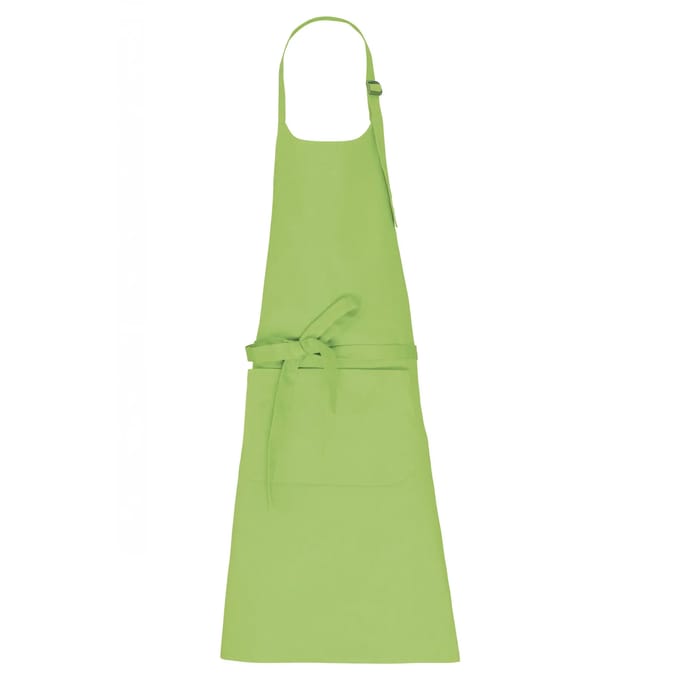 Schort/Tuniek/Werkblouse Unisex One Size Kariban Lime 100% Katoen