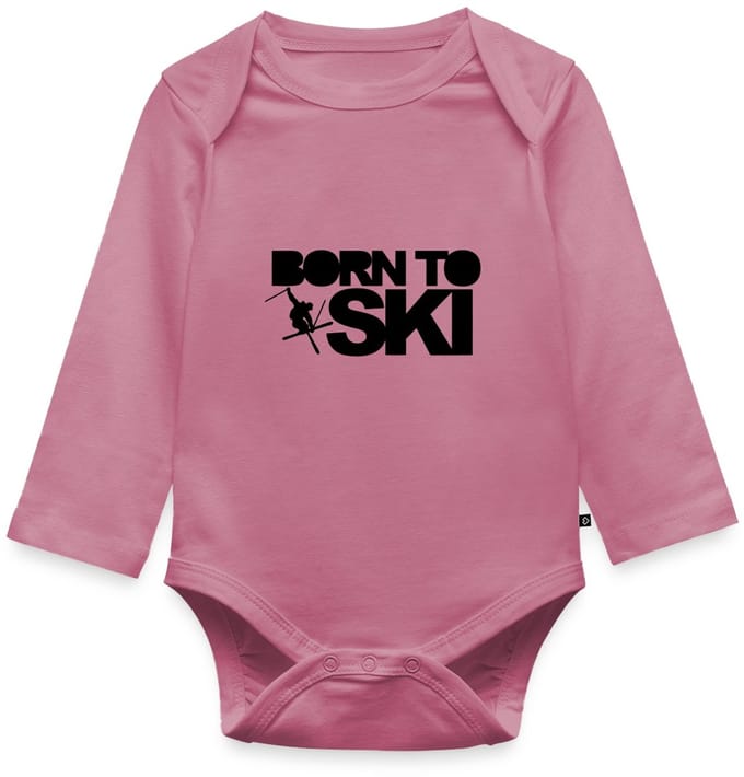 Born To Ski Wintersport Baby Rompertje Met Lange Mouwen