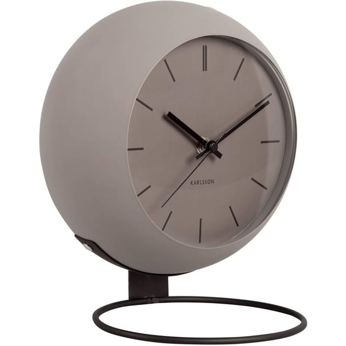 Karlsson Tafelklok Nirvana Globe - Donker Grijs - Ø21cm - Modern