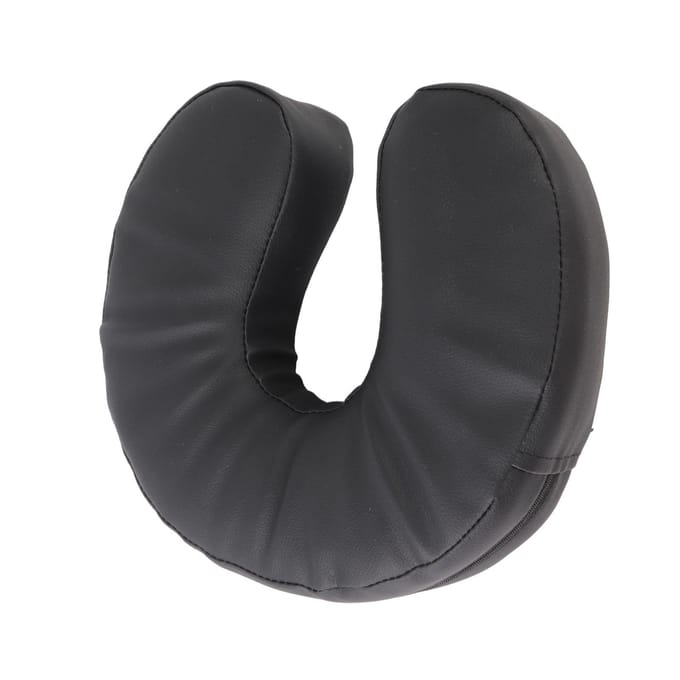 U-vormig gezichtskussen Massage gezichtswiegkussen Massagebedkussen voor Schoonheidssalon Zwart black